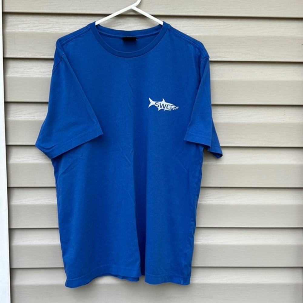 SWC mens blue short sleeve teeshirt